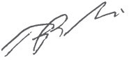 Brad Banducci signature